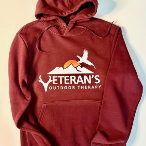 Veteran’s Outdoor Therapy Pullover Hoodie | Maroon Hoodie