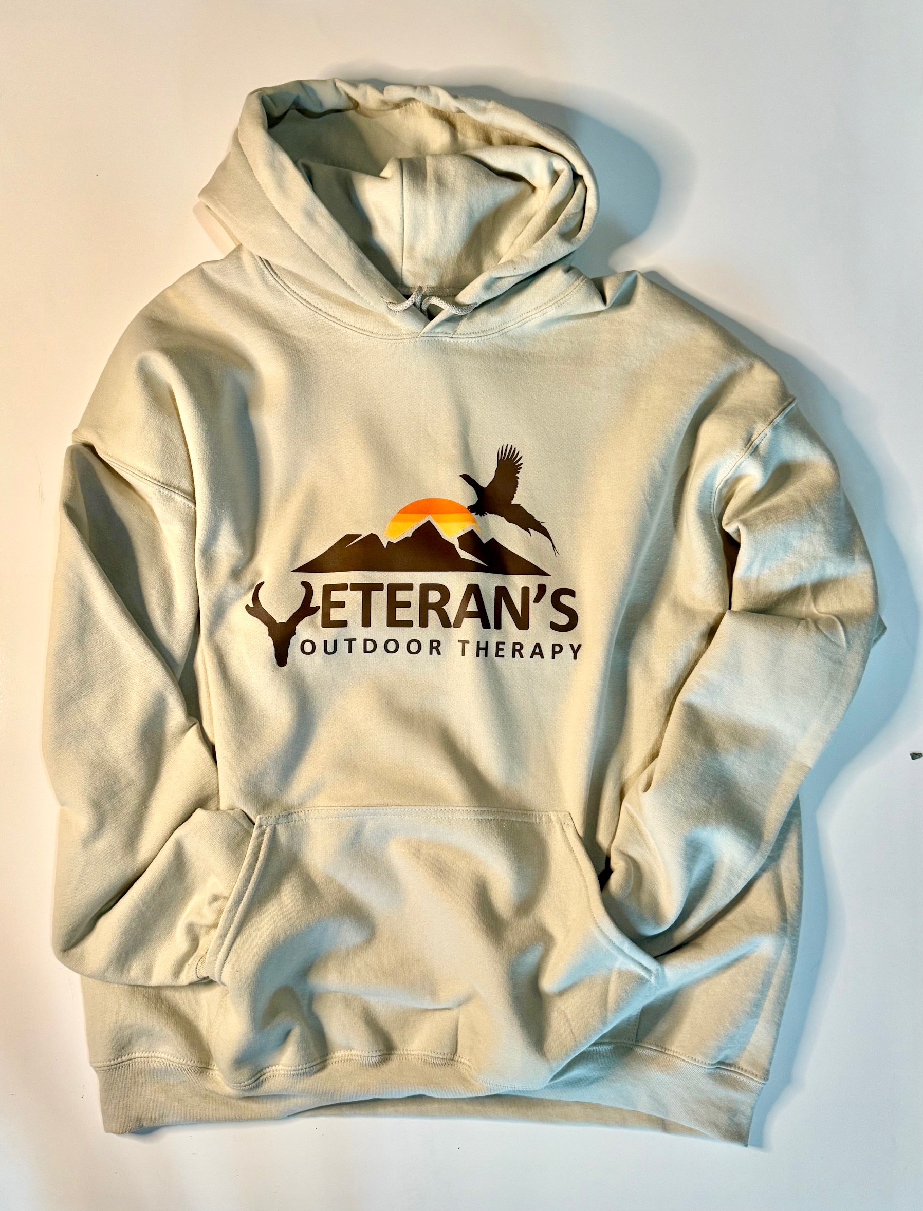 Veteran’s Outdoor Therapy Pullover Hoodie | Tan Hoodie