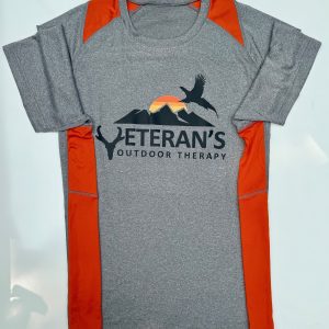 Veteran’s Outdoor Therapy Performance T-Shirt | Gray & Orange